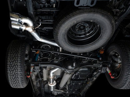 AWE Tuning AWE Exhaust for 4th Gen Toyota Tacoma Dual Chrome Silver Tips 3015-32254 3015-32254 Photo - Mounted