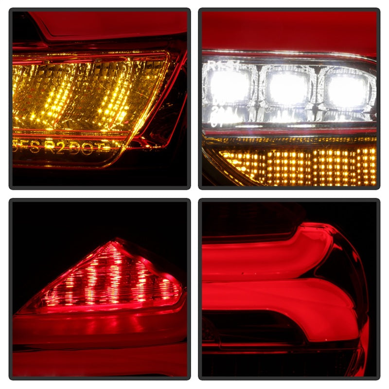 Spyder 15-17 Ford Focus Hatch LED Tail Lights w/Indicator/Reverse - Red Clr (ALT-YD-FF155D-LED-RC) 5085726 5085726 Photo - Unmounted