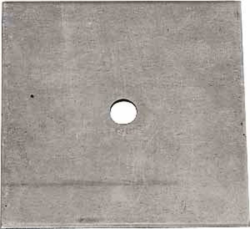Racequip Seat Belt Hardware; 4" Square by 1/8" Thick Steel Plate; 7/16" Hole 700070 Photo - Primary