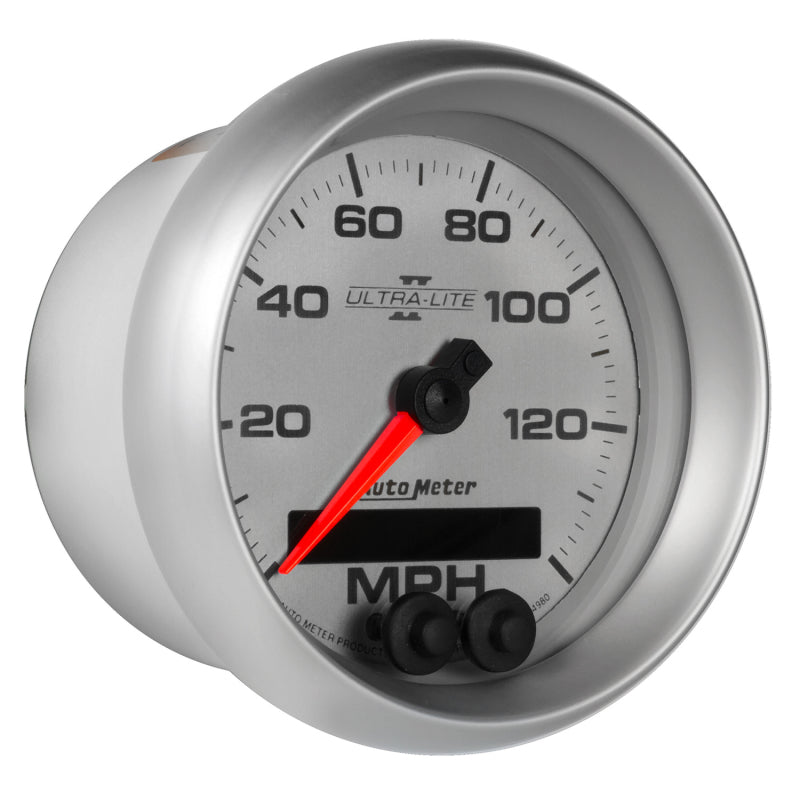 Autometer Ultra-Lite II 3-3/8in 0-140MPH In-Dash Electronic GPS Programmable Speedometer 4980 4980 User 5