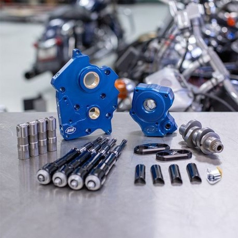 S&S Cycle 2017+ Oil Cooled M8 Models Chain Drive 475C Cam Chest Kit w/ Black Pushrod Tubes 310-1012B 310-1012B User 1