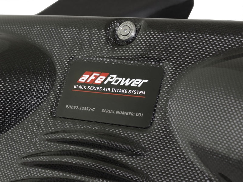 aFe Black Series Carbon Fiber Cold Air Intake System: Porsche 911 Carrera/ 52-12352-C Photo - Unmounted