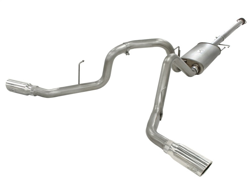 aFe Cat-Back Stainless Steel Dual Exit Exhaust System -  Ford F-150 11-14 49-43056-P Photo - Primary