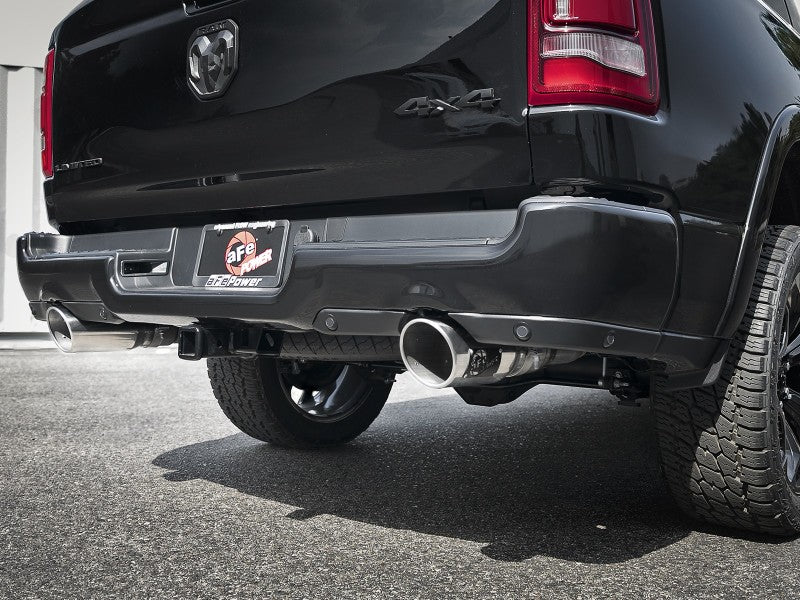 aFe MACH Force-XP 4-1/2in Steel OE Replacement Exhaust Tips - 2021+ Dodge Ram (5.7L V8) - Polished 49C42073-P 49C42073-P Photo - Mounted