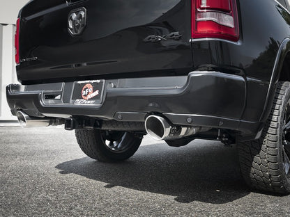 aFe MACH Force-XP 4-1/2in Steel OE Replacement Exhaust Tips - 2021+ Dodge Ram (5.7L V8) - Polished 49C42073-P 49C42073-P Photo - Mounted