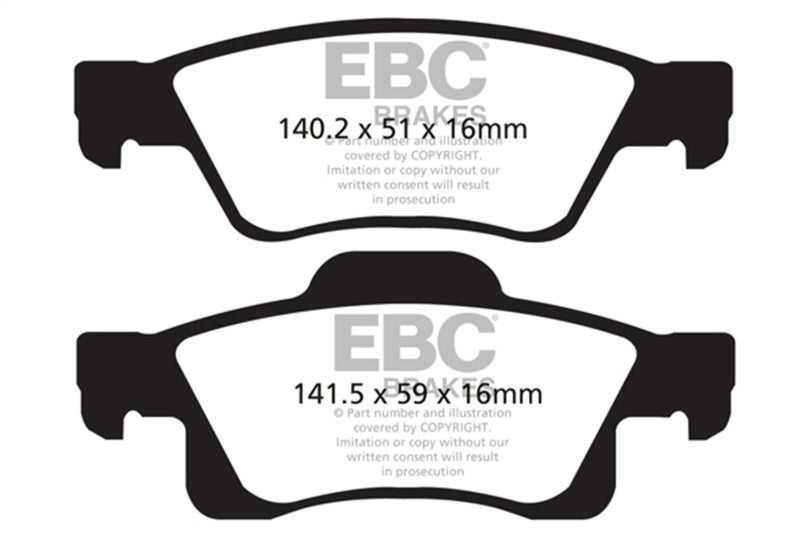 EBC Disc Brake Pad Set DP61872 Photo - Primary