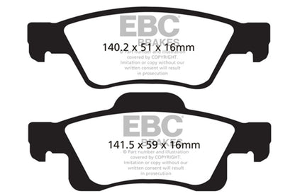 EBC Disc Brake Pad Set DP61872 Photo - Primary