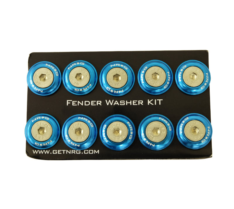 NRG Blue Fender Washer Kit FW-100BL Photo - Primary