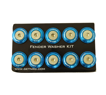 NRG Blue Fender Washer Kit FW-100BL Photo - Primary