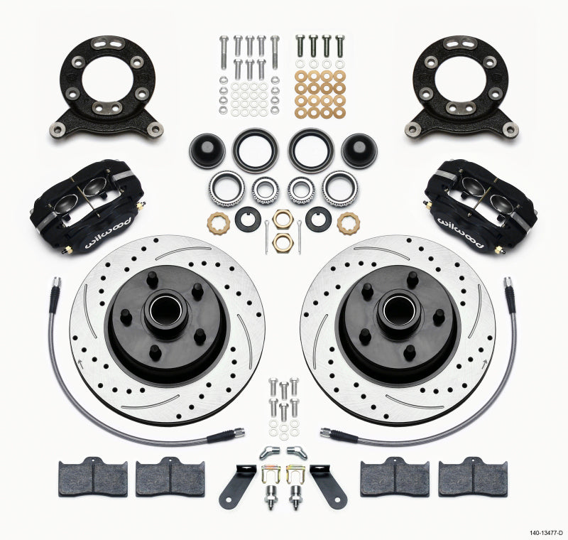 Wilwood FDL-M Front Kit, 11.30" 1 PC Rotor&Hub-Drill,1970-1973 Mustang Disc 140-13477-D Photo - Primary