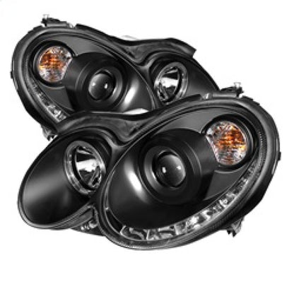 Spyder Mercedes Benz CLK 03-09 Projector Halogen Model- LED Halo DRL Blk PRO-YD-MBCLK03-DRL-BK 5038036 5038036 Photo - Primary