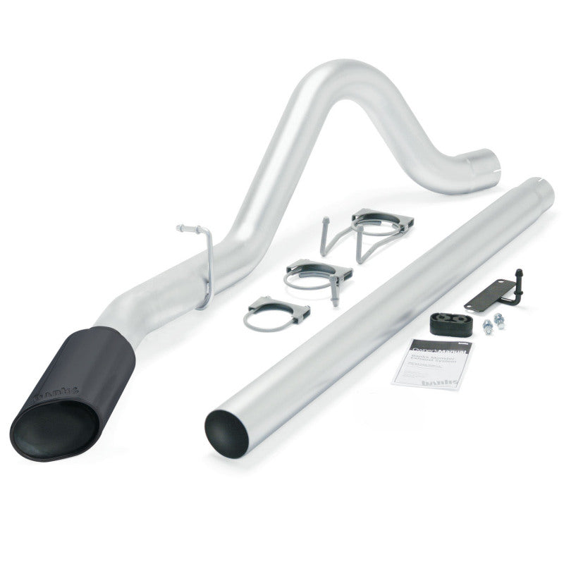Banks Power 08-10 Ford 6.4 ECSB/CCSB (SWB) Monster Exhaust System - SS Single Exhaust w/ Black Tip 49780-B 49780-B Photo - Primary