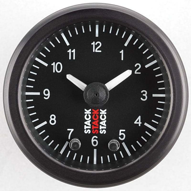 Autometer Stack Analog Clock Gauge - Black ST3317 ST3317 Photo - Primary