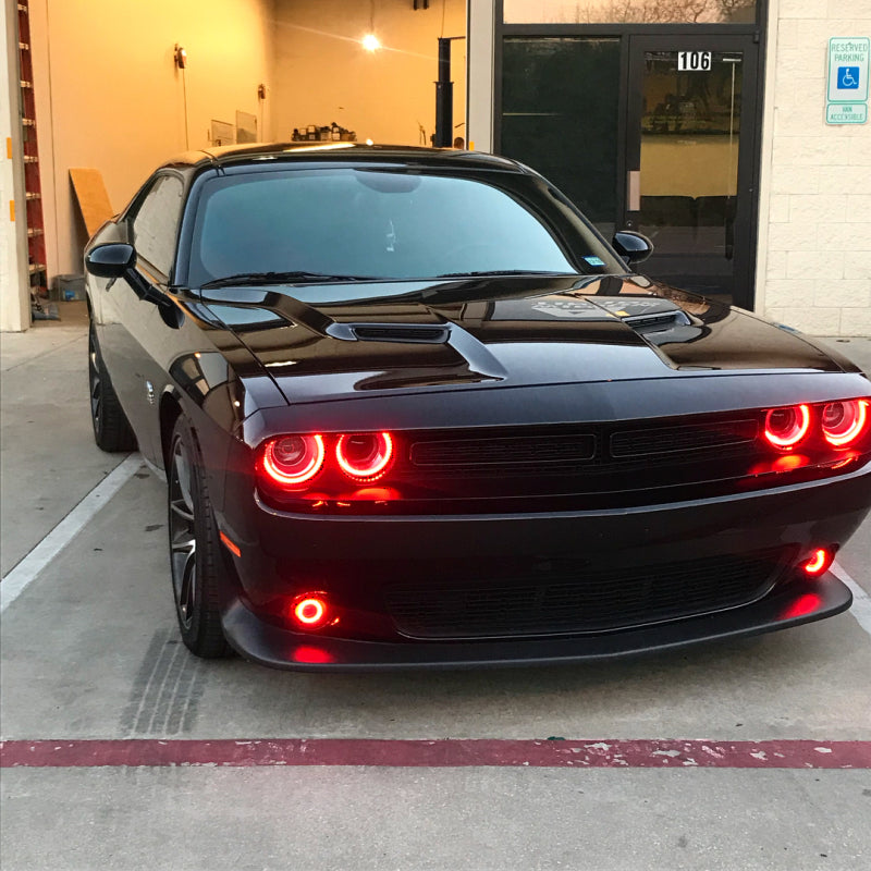 ORACLE Lighting Oracle 15-21 Dodge Challenger Waterproof LED Fog Light Halo Kit - ColorSHIFT 1236-333 1236-333 Photo - lifestyle view