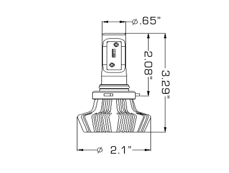ORACLE Lighting Oracle H10 4000 Lumen LED Headlight Bulbs (Pair) - 6000K 5234-001 5234-001 Photo - Close Up