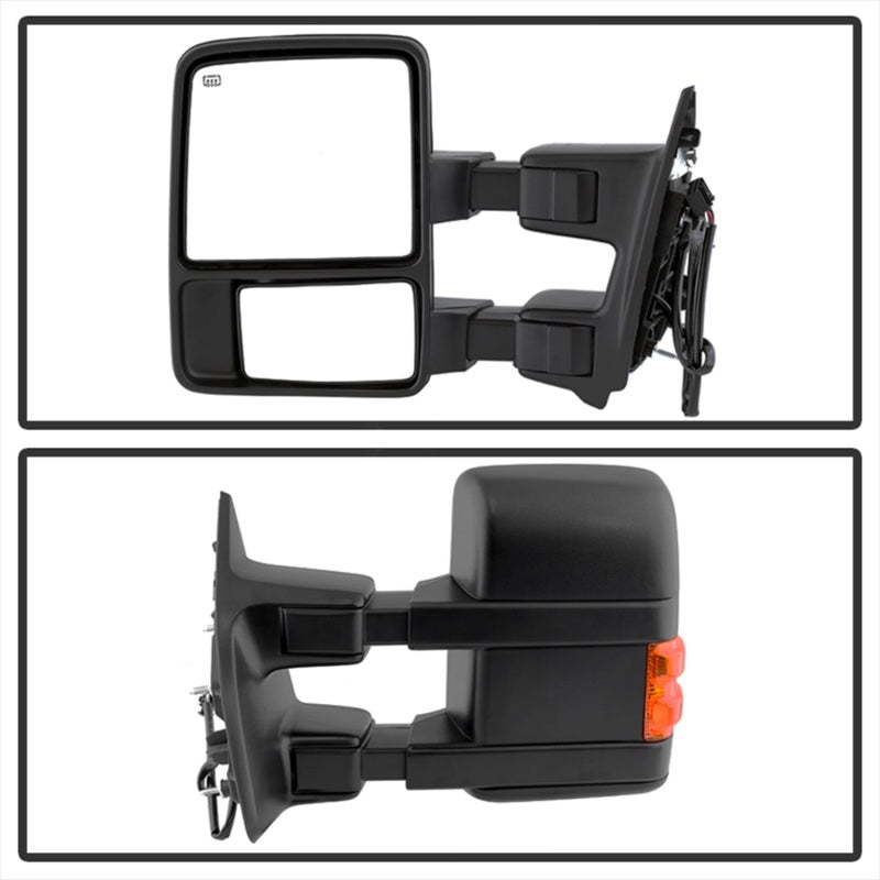 SPYDER Xtune Ford Superduty 08-15 L&R Extendable Power Heated Adjust Mirror Amber MIR-FDSD08S-PW-AM-SET 9935756 9935756 Photo - Unmounted