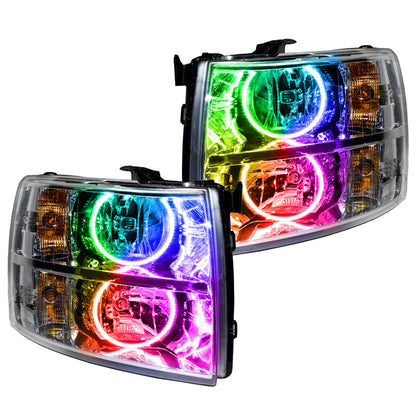 ORACLE Lighting Oracle 07-13 Chevrolet Silverado SMD HL - Round Style - ColorSHIFT w/o Controller 7007-334 7007-334 Photo - Primary