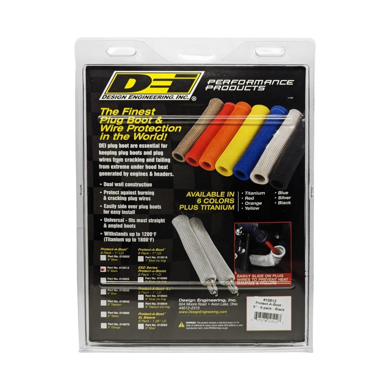 DEI Protect-A-Boot - 6in - 8-pack - Black 10512 10512 Photo - Unmounted