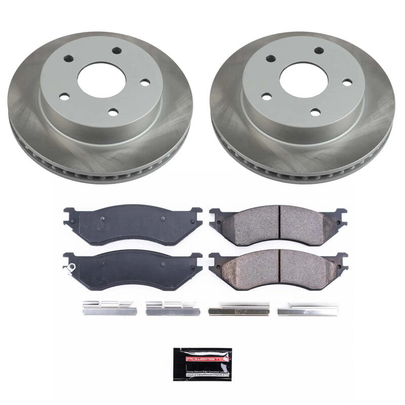 PowerStop Power Stop 00-01 Dodge Ram 1500 Front Semi-Coated Rotor Kit SC5143 SC5143 Photo - Primary