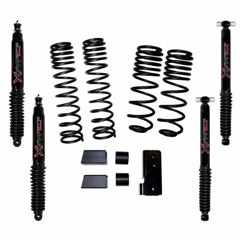 Skyjacker 2007-2018 Jeep Wrangler JK 2 Door 4WD Long Travel 2in-2.5in Lift Kit w/Black Max Shocks JK20BPBLT JK20BPBLT Photo - Primary