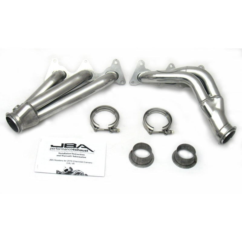 JBA 10-11 Camaro 3.6L V6 1-5/8in Primary Silver Ctd Cat4Ward Header 1816SJS 1816SJS Photo - Primary