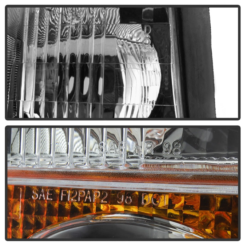 SPYDER xTune 98-01 GMC Jimmy S15 (w/Fog Lights) OEM Headlights w/Amber Bumper - Chrm (HD-JH-GS1598-OE-C) 9042690 9042690 Photo - Unmounted