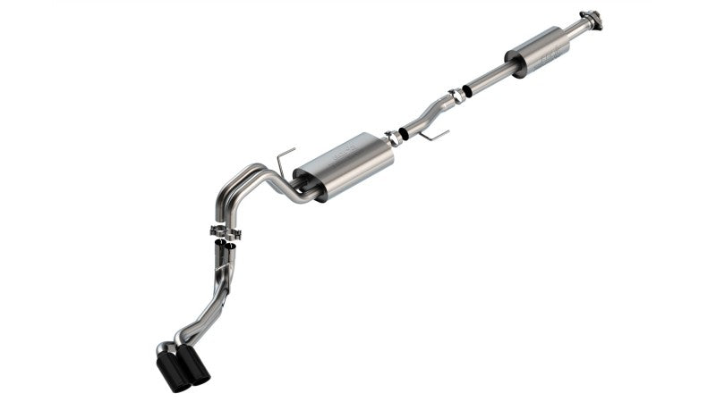 Borla F-150 2021 5.0L 4dr CC SB EC STB Lariat/KR/Pltnm/LTD 3/2.25 DSE Cat-Back Touring BLK CHR Tips 140873BC 140873BC User 1