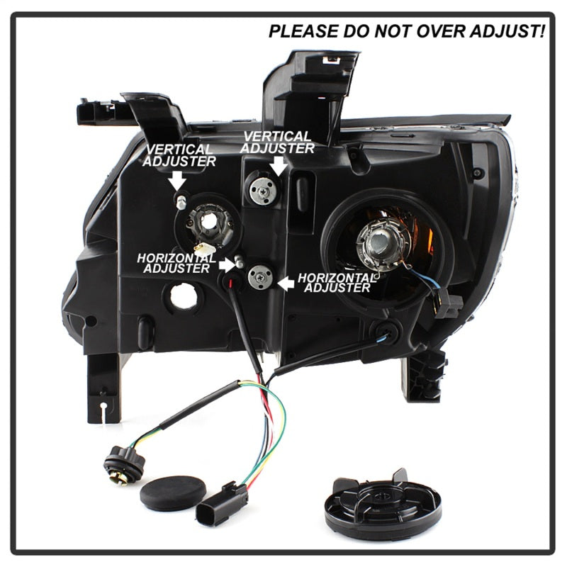 Spyder 15-17 Chevy Colorado Projector Headlights - Light Bar LED - Black (PRO-YD-CCO15-LBDRL-BK) 5085283 5085283 Photo - Unmounted
