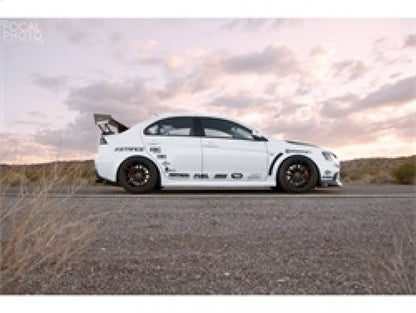 Spyder Mitsubishi Lancer/Evolution X 08-14 LED Tail Lights Blk ALT-YD-MITEVO1008-LED-BK 5030375 5030375 Photo - Mounted