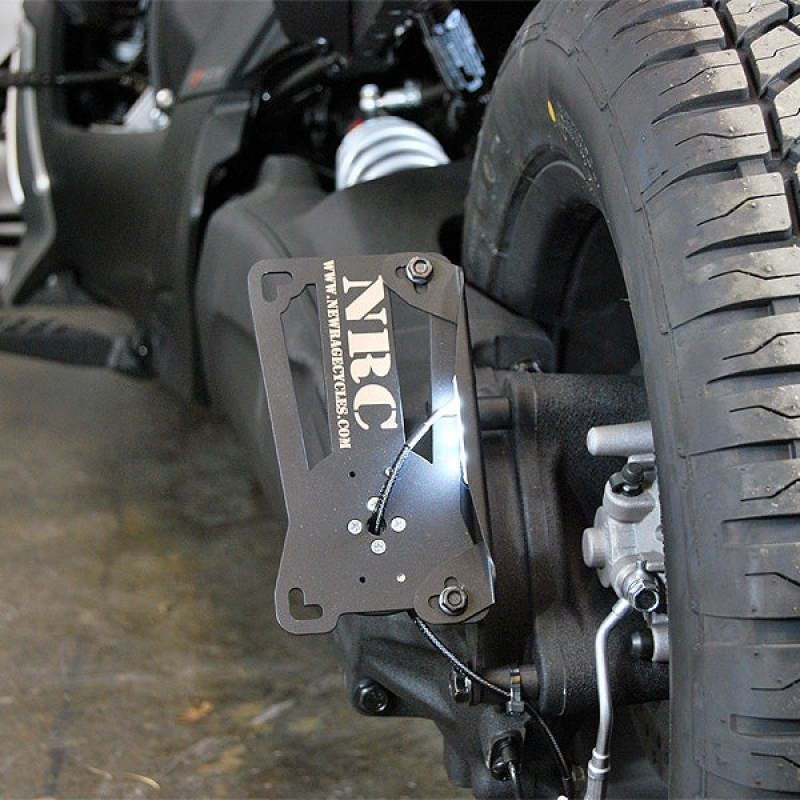 New Rage Cycles Side Mount License Plate Ryker 19+ RYKER-SIDE