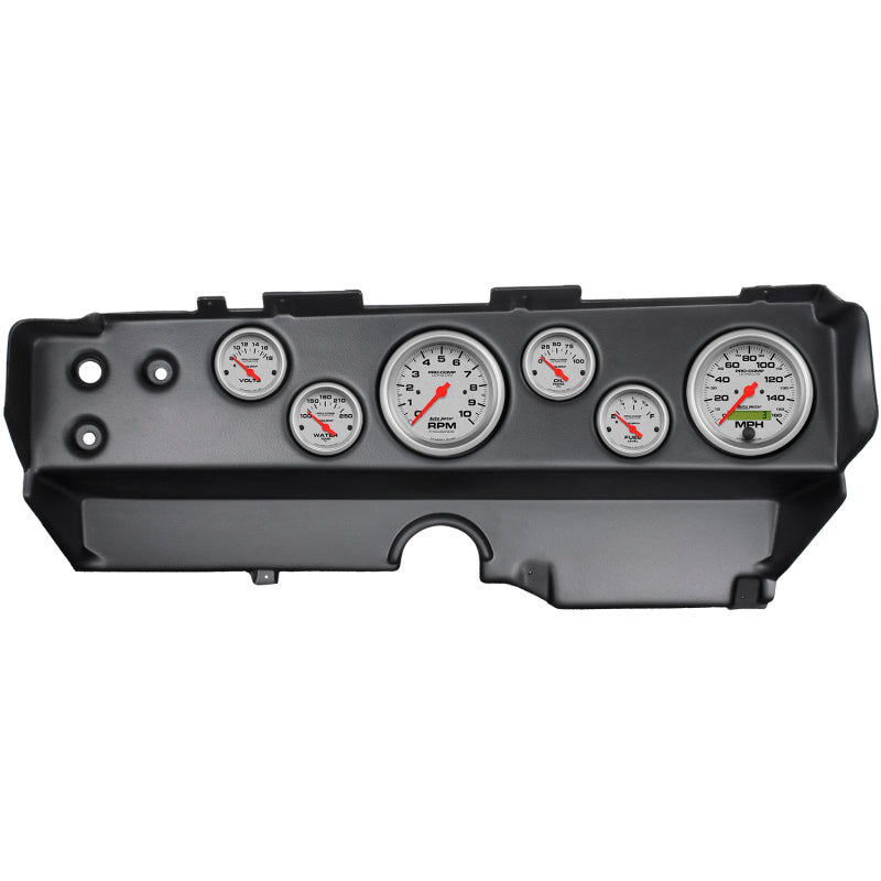 Autometer Ultra-Lite 70-74 E-Body/Cuda/Challenger Dash Kit 6pc Tach / MPH / Fuel / Oil / WTMP / Volt 7029-UL 7029-UL Photo - Primary