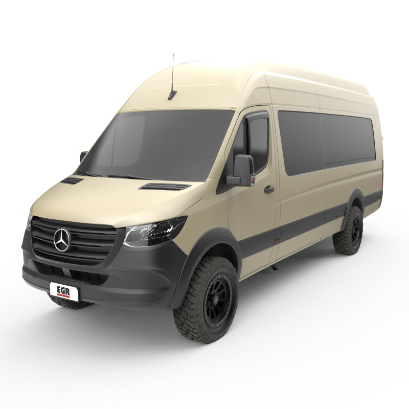 EGR 20-24 Mercedes Sprinter Van Front Tape-on Window Visors - Matte Black 68705 68705 Photo - Mounted