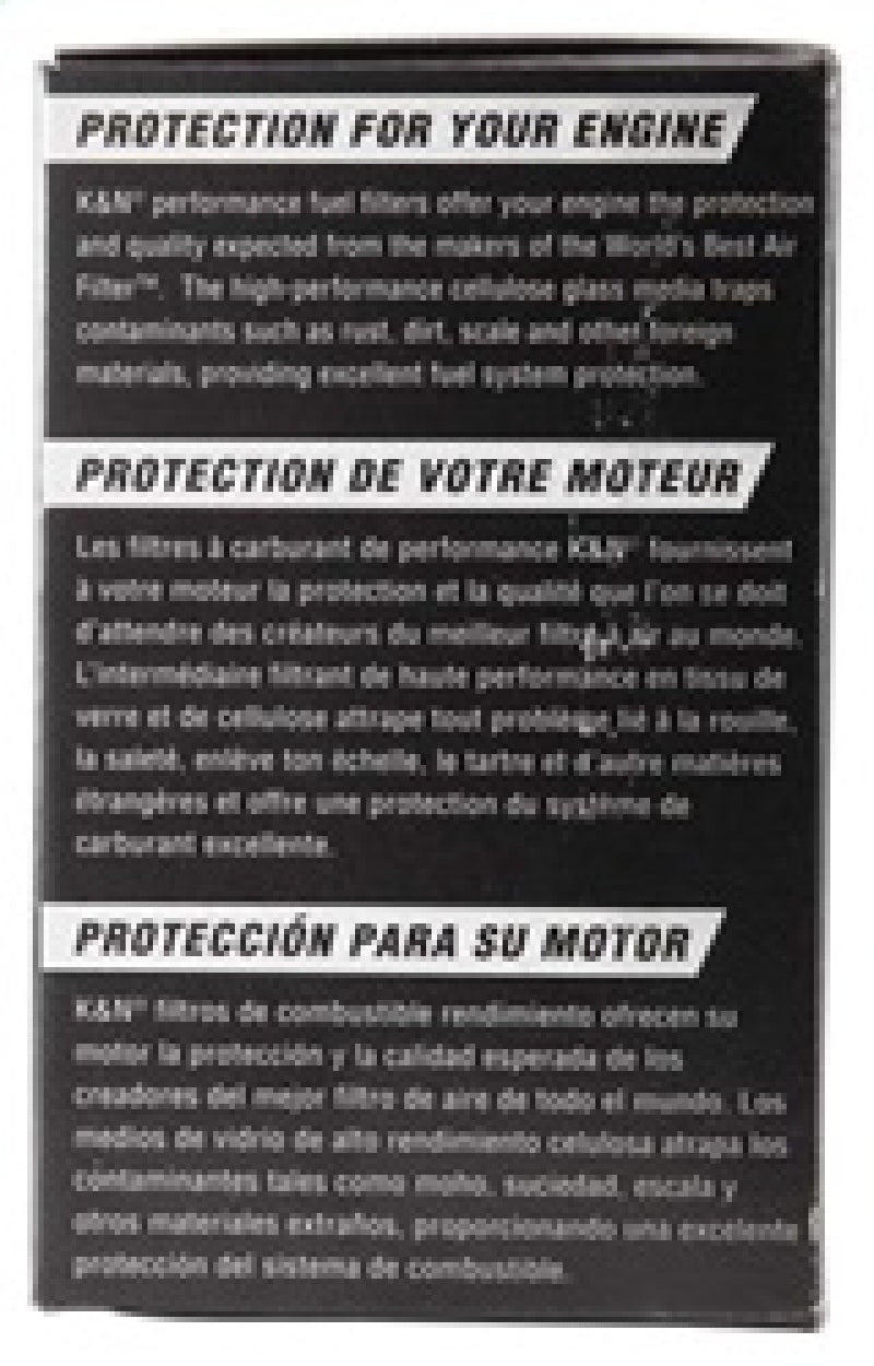 K&N Engineering Fuel Filter KNEPF-1200 PF-1200 Photo - in package