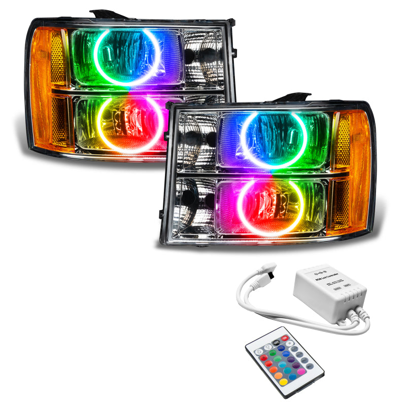 ORACLE Lighting Oracle 07-13 GMC Sierra SMD HL - Round Ring Design - ColorSHIFT w/ Simple Controller 8165-504 8165-504 Photo - in package