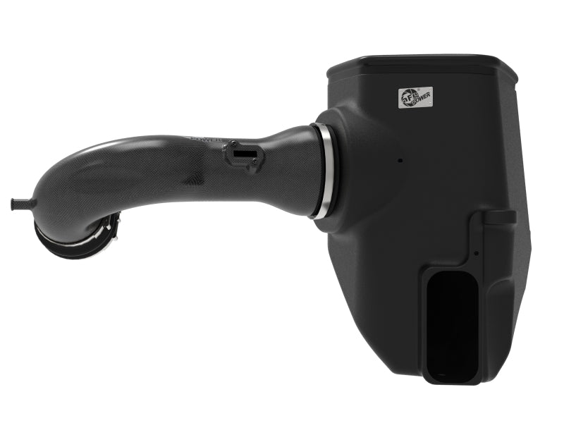 aFe 19-20 GM Trucks 5.3L/6.2L Track Series Carbon Fiber Cold Air Intake System With Pro 5R Filters 57-10015R 57-10015R Photo - Unmounted