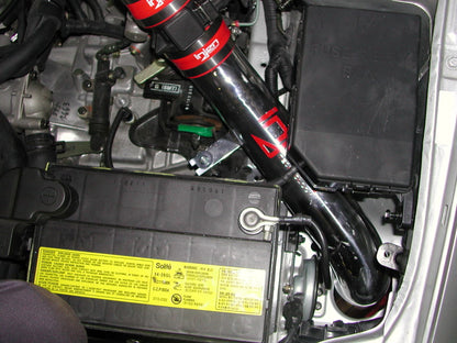 Injen 03-08 Hyundai Tiburon 2.7L V6 Black Cold Air Intake w/ MR Tech SP1375BLK Photo - Mounted