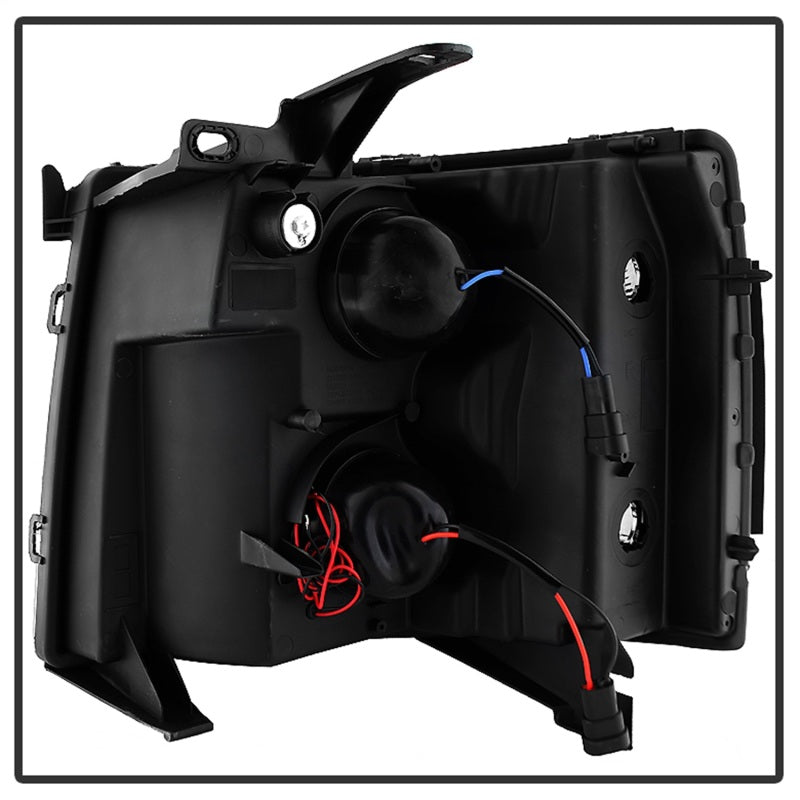 SPYDER Xtune Chevy Silverado 1500/2500/3500 07-13 Projector Headlights Black PRO-JH-CS07-LED-BK 9027796 9027796 Photo - Unmounted