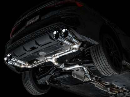 AWE Tuning AWE 22-24 Audi 8Y S3 Track Edition Exhaust  - Chrome Silver Tips 3020-42897 3020-42897 Photo - Mounted