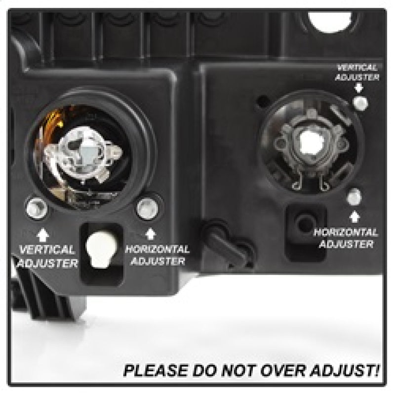 Spyder 08-13 Toyota Sequoia Projector Headlights - Light Bar DRL - Black PRO-YD-TTU07V2-LB-BK 5085344 5085344 Photo - Unmounted