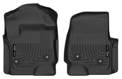 Husky Liners 2017 Ford F250 Crew Cab Vinyl X-Act Contour Black Floor Liners 52731 52731 Photo - Primary