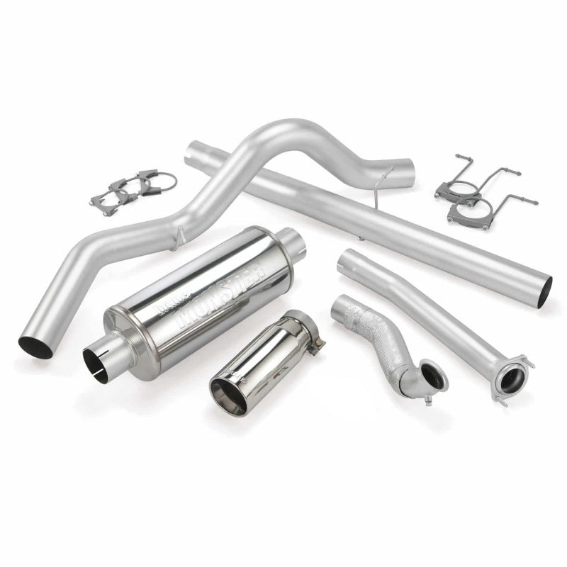 Banks Power 94-97 Ford 7.3L CCLB Monster Exhaust System - SS Single Exhaust w/ Chrome Tip 46299 46299 Photo - Primary