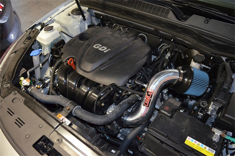 Injen Polished Short Ram Air Intake 11-15 Kia Optima / Hyundai Sonata 2.4L SP1333P Photo - Mounted