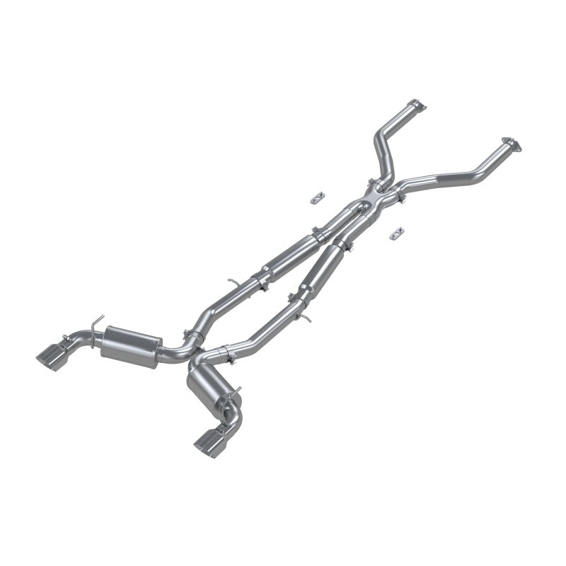 MBRP 17+ Infiniti Q60 3.0L RWD/AWD 3in Cat-Back Dual Split Rear Street Version w/4.5in OD Tips -T304 S4406304 S4406304 Photo - Primary