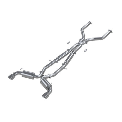 MBRP 17+ Infiniti Q60 3.0L RWD/AWD 3in Cat-Back Dual Split Rear Street Version w/4.5in OD Tips -T304 S4406304 S4406304 Photo - Primary