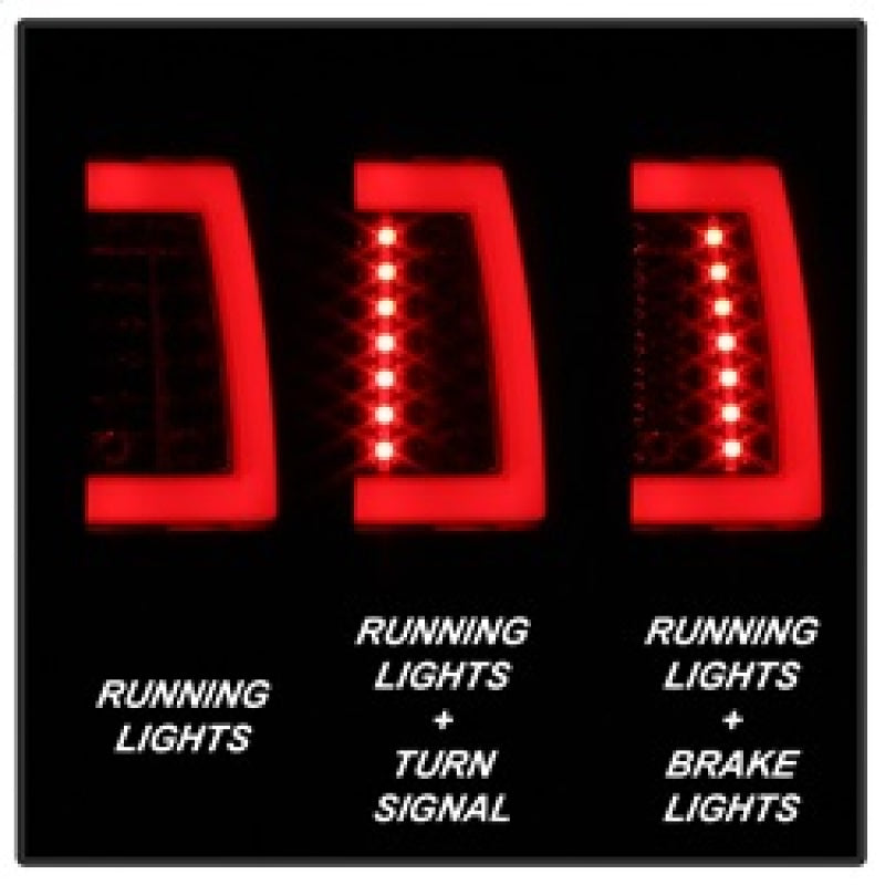 Spyder 00-06 GMC Yukon/Yukon XL V2 Light Bar LED Tail Lights - Blk Smoke (ALT-YD-CD00V2-LBLED-BSM) 5084156 5084156 Photo - Primary
