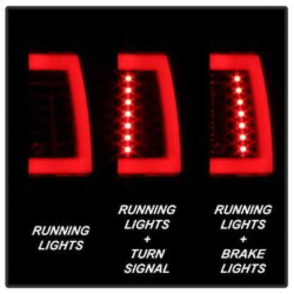Spyder 00-06 GMC Yukon/Yukon XL V2 Light Bar LED Tail Lights - Blk Smoke (ALT-YD-CD00V2-LBLED-BSM) 5084156 5084156 Photo - Primary