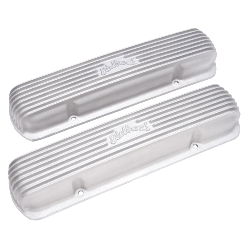 Edelbrock Valve Cover, Classic Series, Pontiac, 1962-1979 301-455 CID V8, Satin 41309 Photo - out of package