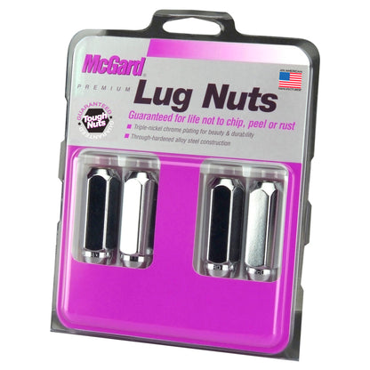 McGard Hex Lug Nut (Cone Seat / Duplex) M14X2.0 / 13/16 Hex / 2.25in. Length (4-Pack) - Chrome 64020 64020 Photo - Primary