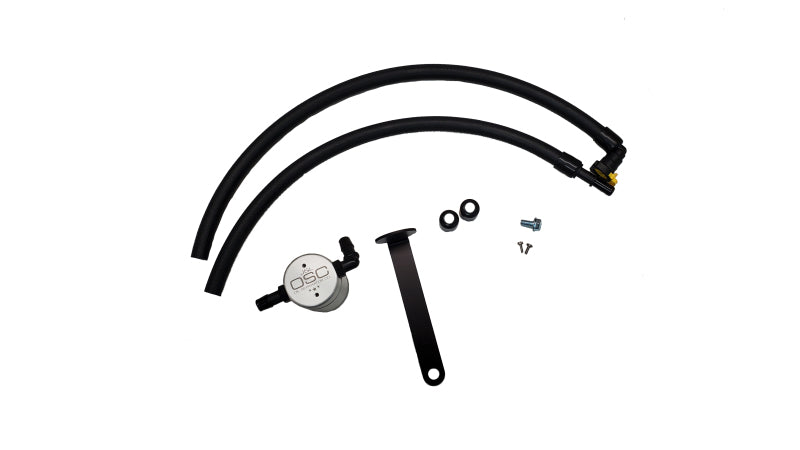 J&L 21-21.5 Ford Bronco 2.3L Ecoboost Passenger Side 3.0 Oil Separator - Clear Anodized 3078D-C 3078D-C Photo - Primary
