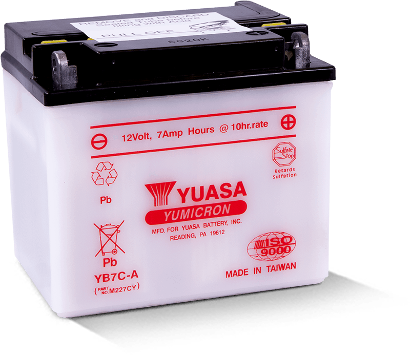 Yuasa Battery Yuasa YB7C-A Yumicron 12 Volt Battery YUAM227CY